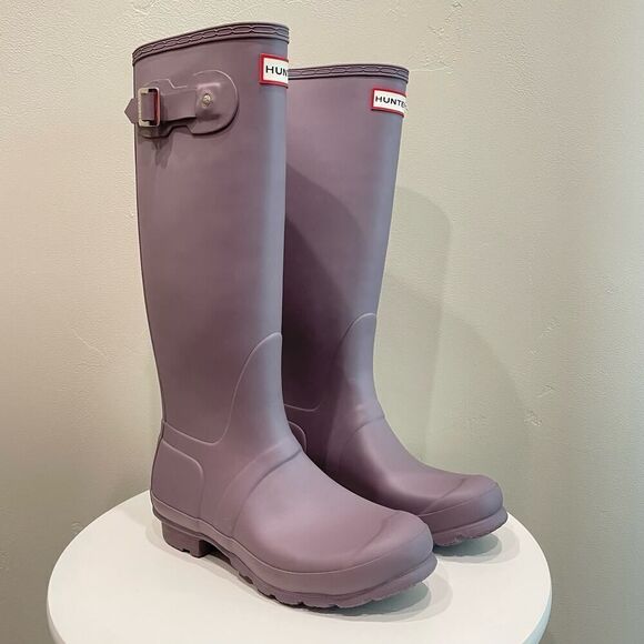 Hunter Original Tall Thunder Cloud Purple Women's Boots - Size: 7 - Picture 1 of 12